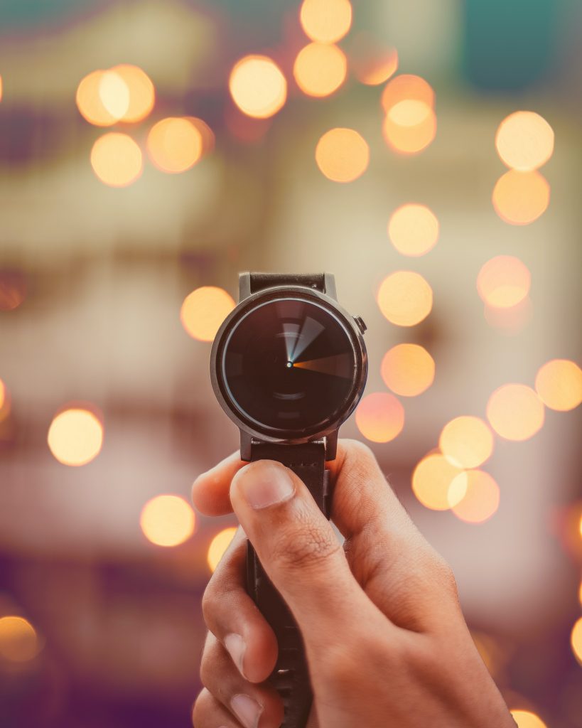 a timelapse image of a watch.